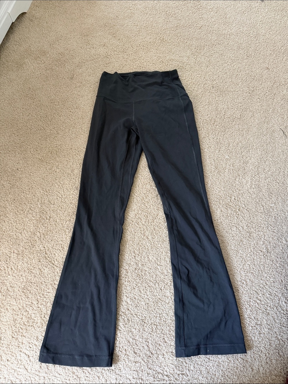 lululemon athletica Black Flare Yoga Pants